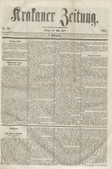 Krakauer Zeitung.Jg.5, Nr. 96 (26 April 1861)