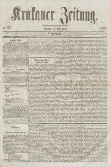 Krakauer Zeitung.Jg.5, Nr. 97 (27 April 1861)