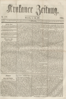 Krakauer Zeitung.Jg.5, Nr. 116 (23 Mai 1861)