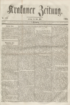 Krakauer Zeitung.Jg.5, Nr. 122 (31 Mai 1861)