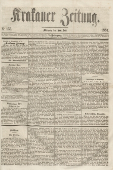 Krakauer Zeitung.Jg.5, Nr. 155 (10 Juli 1861)