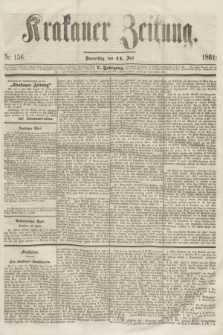 Krakauer Zeitung.Jg.5, Nr. 156 (11 Juli 1861)