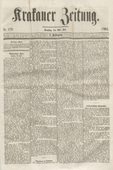 Krakauer Zeitung.Jg.5, Nr. 170 (27 Juli 1861)