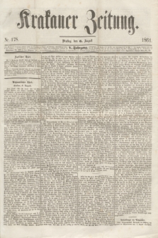 Krakauer Zeitung.Jg.5, Nr. 178 (6 August 1861)