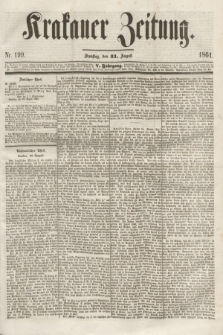 Krakauer Zeitung.Jg.5, Nr. 199 (31 August 1861)