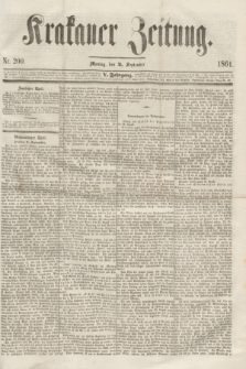 Krakauer Zeitung.Jg.5, Nr. 200 (2 September 1861)