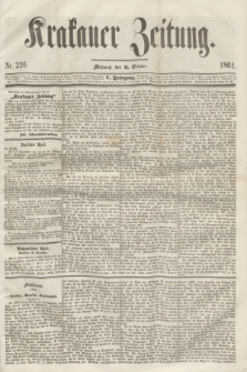 Krakauer Zeitung.Jg.5, Nr. 226 (2 October 1861) + dod.