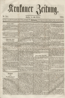 Krakauer Zeitung.Jg.5, Nr. 241 (19 October 1861) + dod.