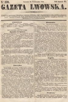 Gazeta Lwowska. 1854, nr 239