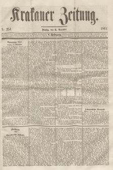 Krakauer Zeitung.Jg.5, Nr. 254 (5 November 1861)