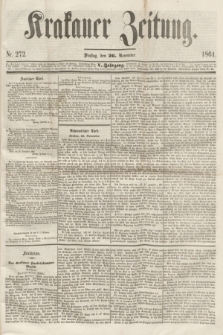 Krakauer Zeitung.Jg.5, Nr. 272 (26 November 1861) + dod.