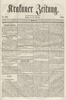Krakauer Zeitung.Jg.5, Nr. 290 (17 December 1861)