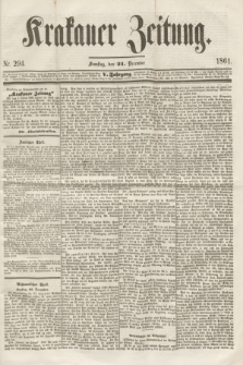 Krakauer Zeitung.Jg.5, Nr. 294 (21 December 1861)