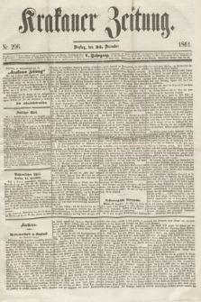 Krakauer Zeitung.Jg.5, Nr. 296 (24 December 1861)
