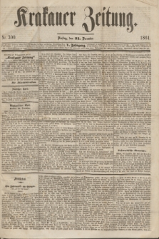 Krakauer Zeitung.Jg.5, Nr. 300 (31 December 1861)