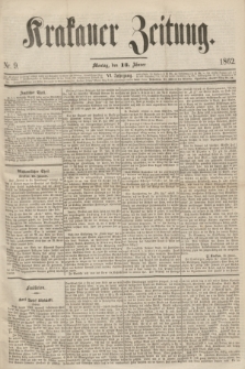 Krakauer Zeitung.Jg.6, Nr. 9 (13 Jänner 1862)