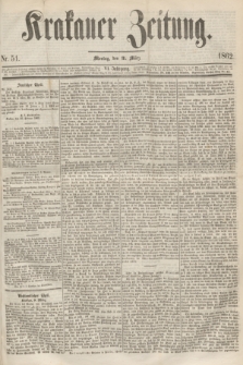 Krakauer Zeitung.Jg.6, Nr. 51 (3 März 1862)