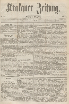 Krakauer Zeitung.Jg.6, Nr. 59 (12 März 1862)