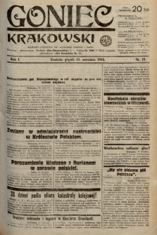 Goniec Krakowski. 1918, nr 73