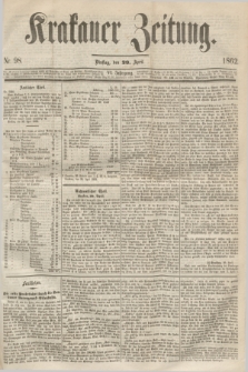 Krakauer Zeitung.Jg.6, Nr. 98 (29 April 1862)