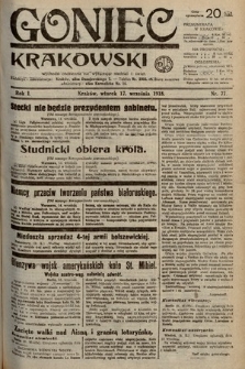 Goniec Krakowski. 1918, nr 77