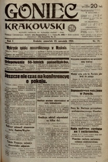 Goniec Krakowski. 1918, nr 79