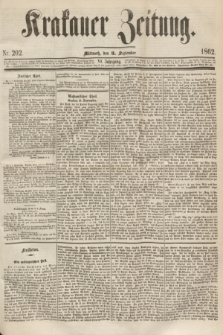 Krakauer Zeitung.Jg.6, Nr. 202 (3 September 1862)