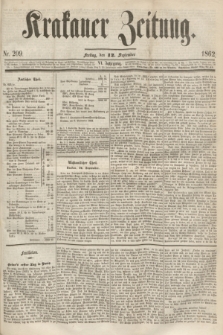 Krakauer Zeitung.Jg.6, Nr. 209 (12 September 1862)