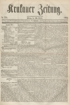 Krakauer Zeitung.Jg.6, Nr. 235 (13 October 1862)