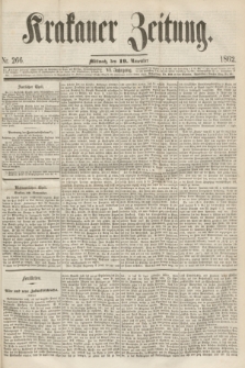 Krakauer Zeitung.Jg.6, Nr. 266 (19 November 1862)
