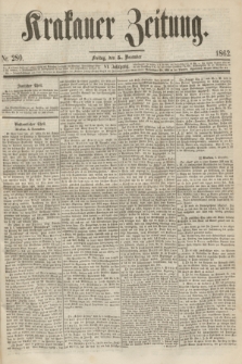 Krakauer Zeitung.Jg.6, Nr. 280 (5 December 1862)