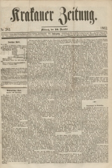 Krakauer Zeitung.Jg.6, Nr. 283 (10 December 1862)