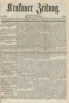 Krakauer Zeitung.Jg.6, Nr. 290 (18 December 1862) + dod.