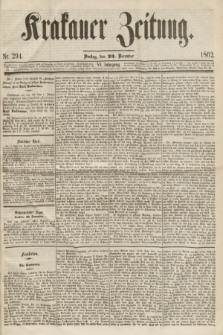 Krakauer Zeitung.Jg.6, Nr. 294 (23 December 1862)