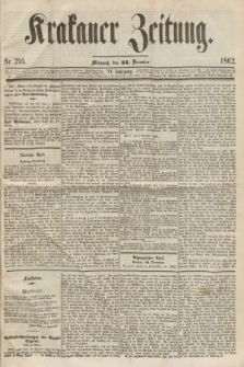 Krakauer Zeitung.Jg.6, Nr. 295 (24 December 1862)