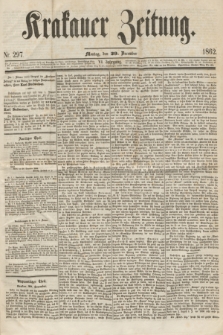 Krakauer Zeitung.Jg.6, Nr. 297 (29 December 1862)