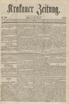 Krakauer Zeitung.Jg.6, Nr. 298 (30 December 1862)