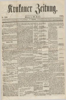 Krakauer Zeitung.Jg.6, Nr. 299 (31 December 1862)