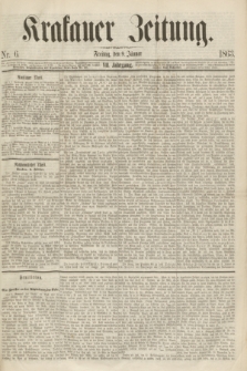 Krakauer Zeitung.Jg.7, Nr. 6 (9 Jänner 1863)