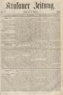 Krakauer Zeitung.Jg.7, Nr. 47 (27 Februar 1863)