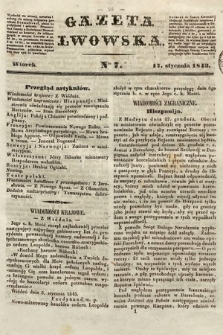 Gazeta Lwowska. 1843, nr 7
