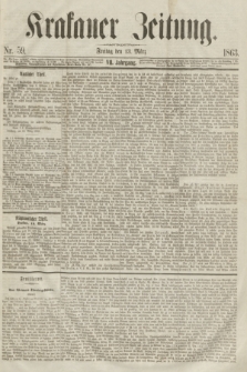 Krakauer Zeitung.Jg.7, Nr. 59 (13 März 1863)