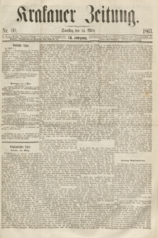 Krakauer Zeitung.Jg.7, Nr. 60 (14 März 1863)