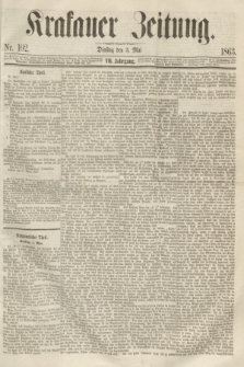 Krakauer Zeitung.Jg.7, Nr. 102 (5 Mai 1863)