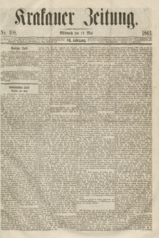 Krakauer Zeitung.Jg.7, Nr. 108 (13 Mai 1863)