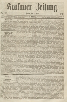 Krakauer Zeitung.Jg.7, Nr. 109 (15 Mai 1863)