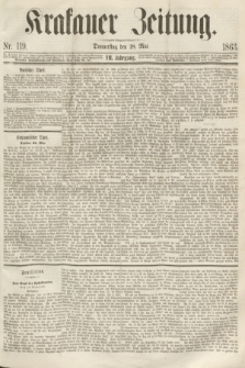 Krakauer Zeitung.Jg.7, Nr. 119 (28 Mai 1863)