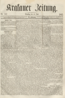 Krakauer Zeitung.Jg.7, Nr. 132 (13 Juni 1863)