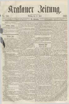 Krakauer Zeitung.Jg.7, Nr. 140 (23 Juni 1863)