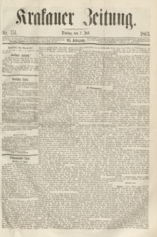 Krakauer Zeitung.Jg.7, Nr. 151 (7 Juli 1863)